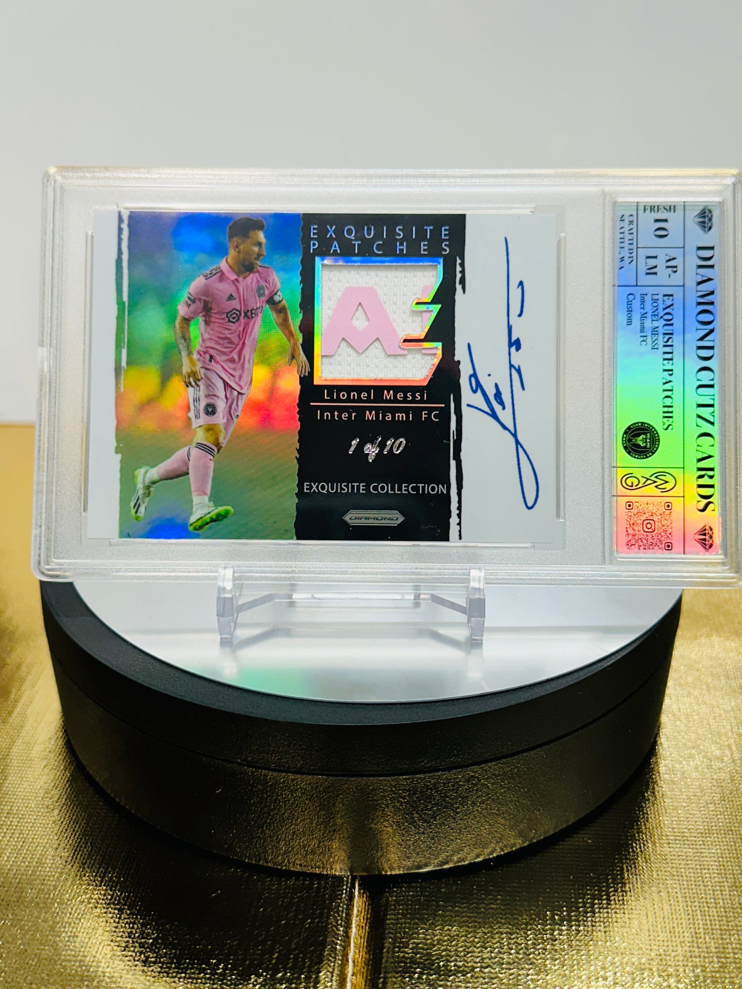 Lionel Messi Exquisite Patches Refractor /10