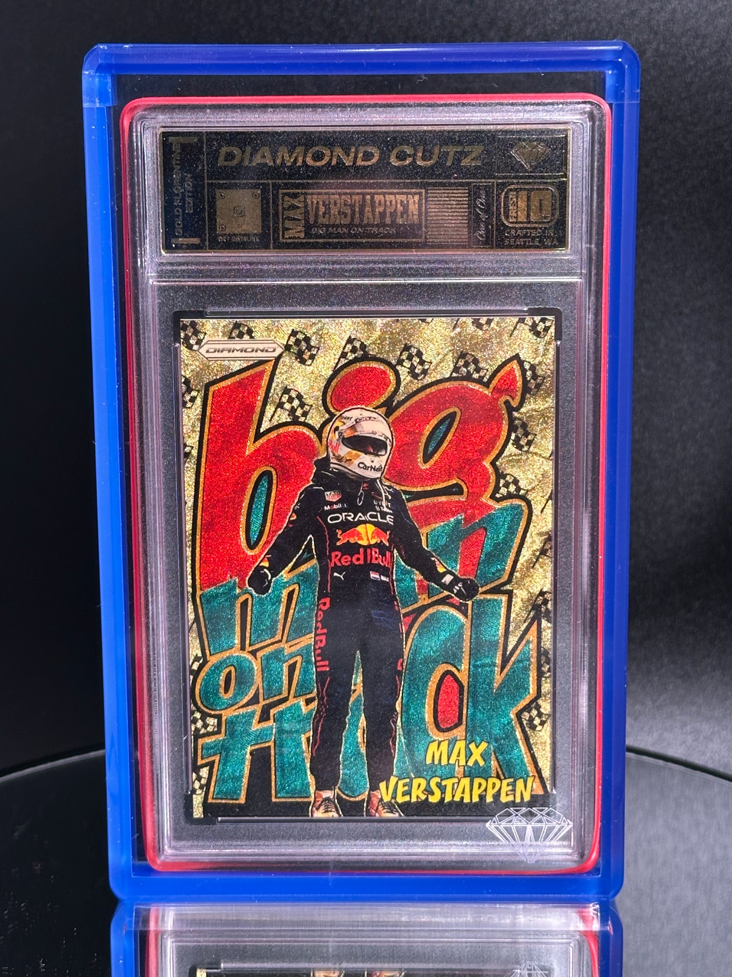 Max Verstappen Big Man on the Track Fan Art 1/1