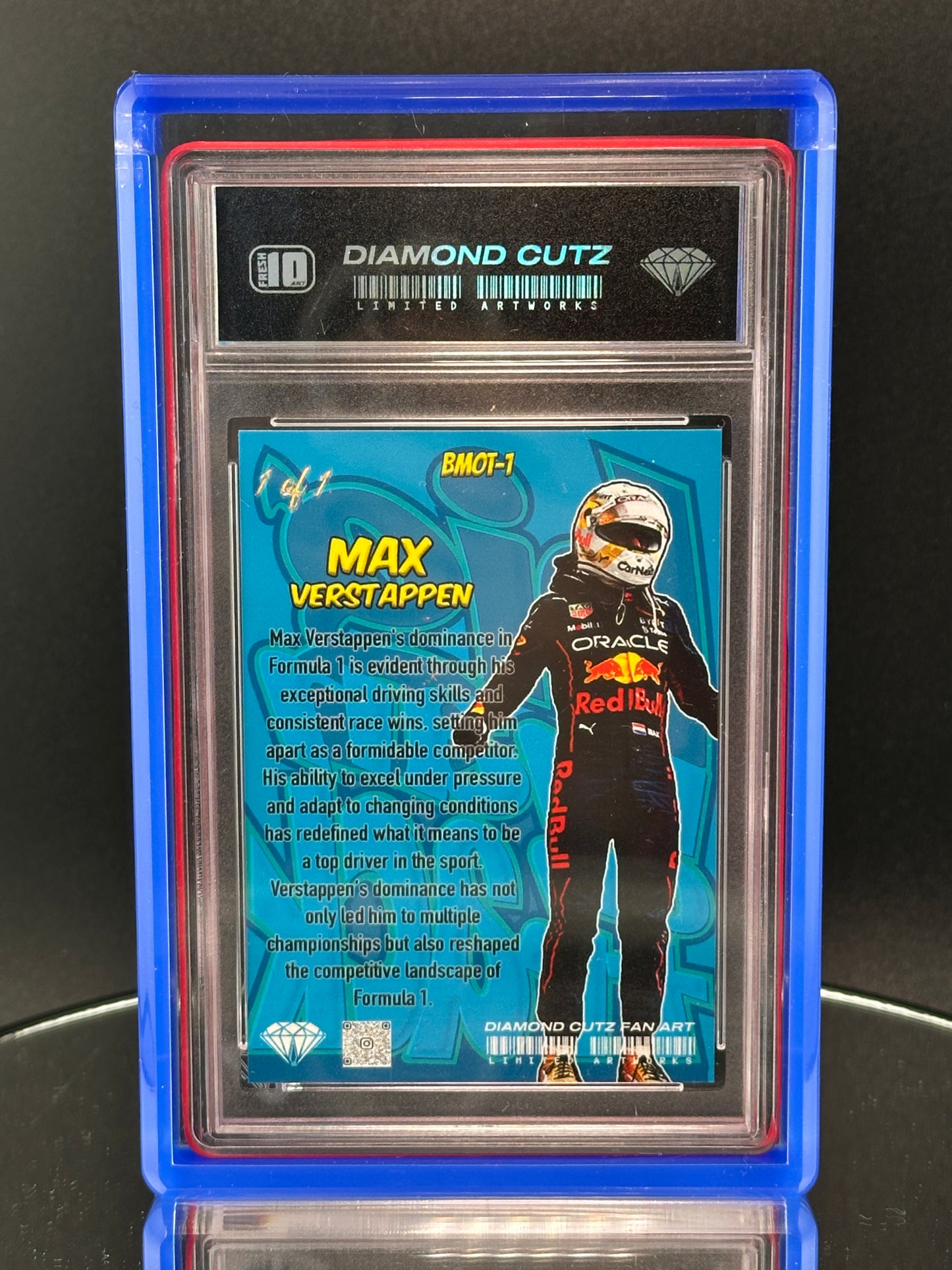 Max Verstappen Big Man on the Track Fan Art 1/1