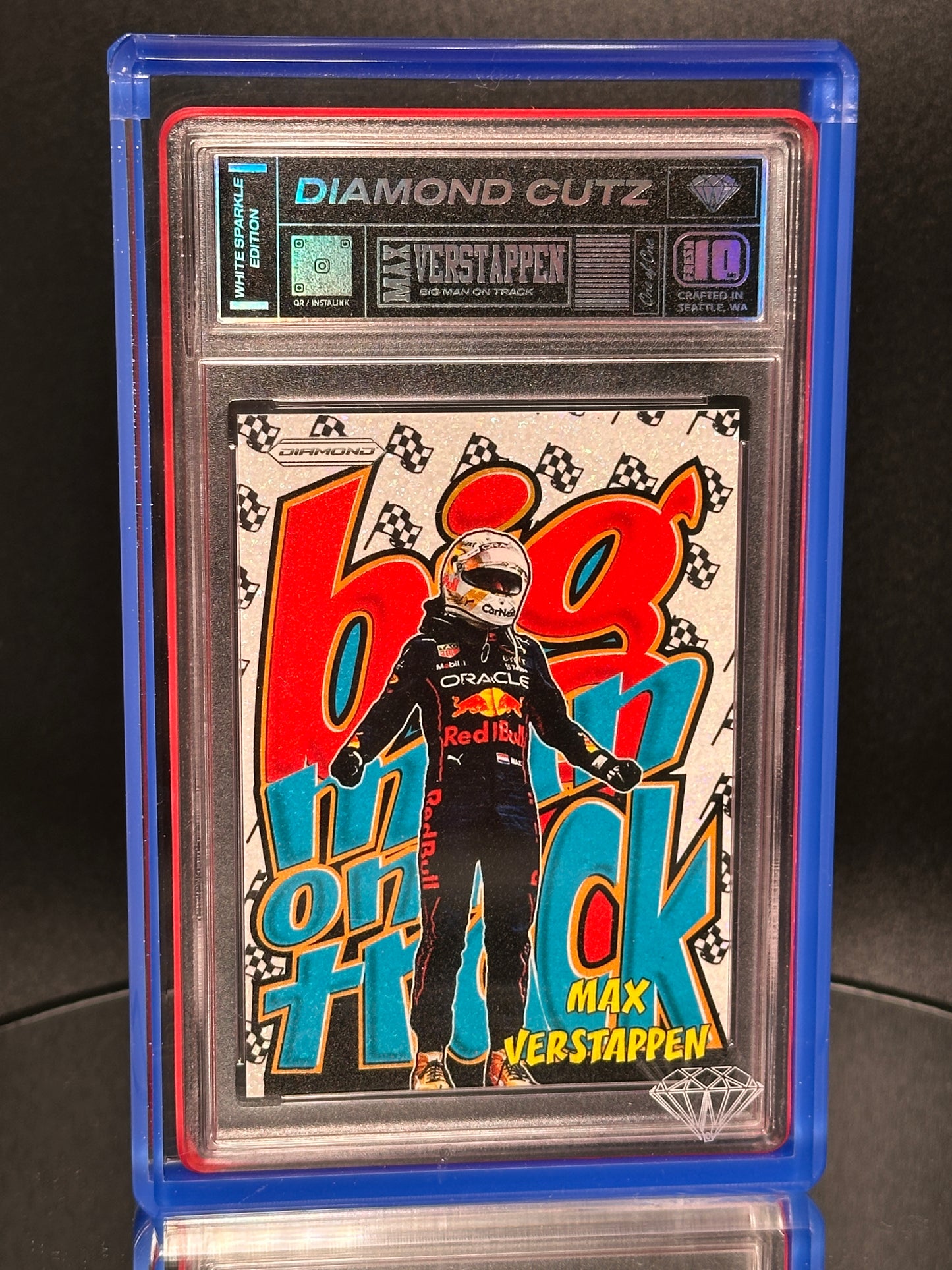 Max Verstappen Big Man on the Track Fan Art 1/1