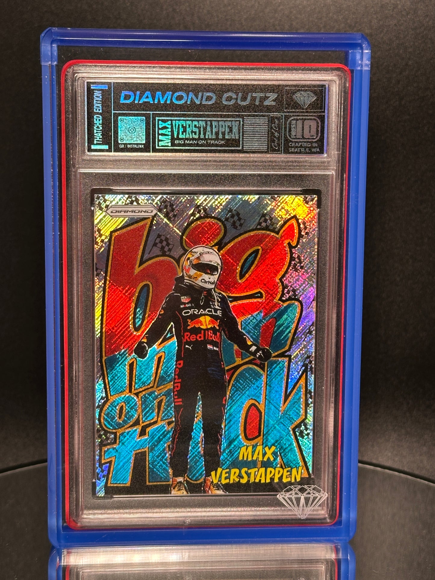 Max Verstappen Big Man on the Track Fan Art 1/1