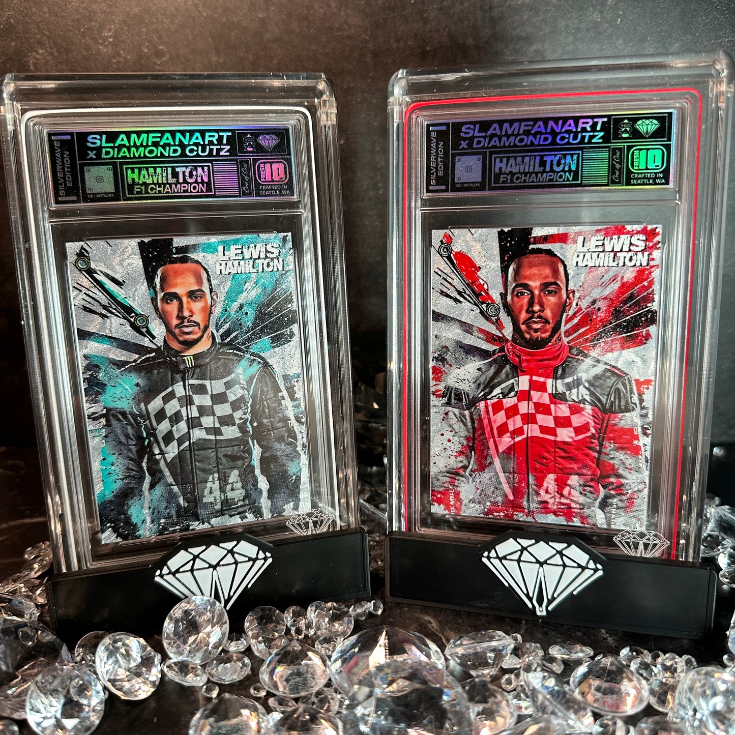 Lewis Hamilton 2 Card Set