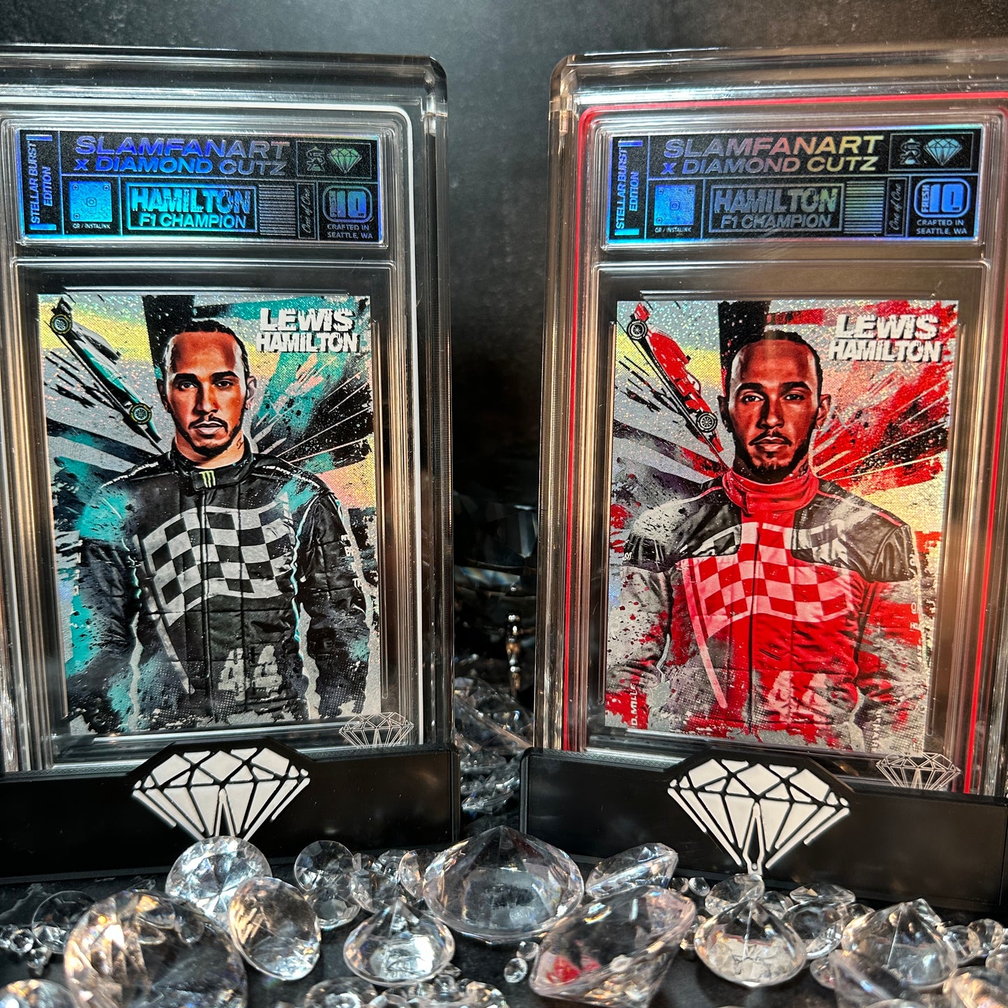 Lewis Hamilton 2 Card Set