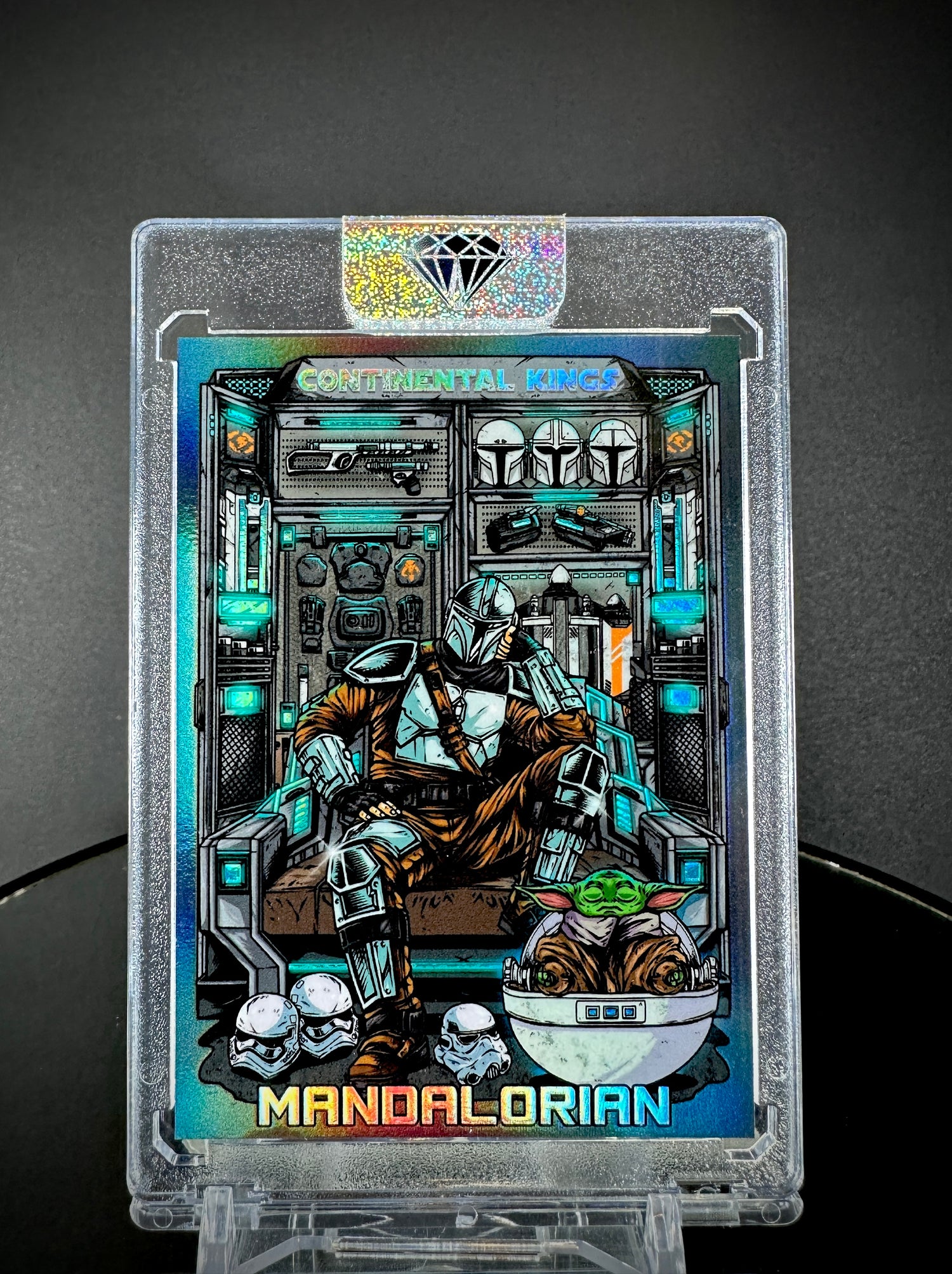 Continental Kings Pt. 2 - Beskar Continental - Mandalorian - Base Card (Holo)