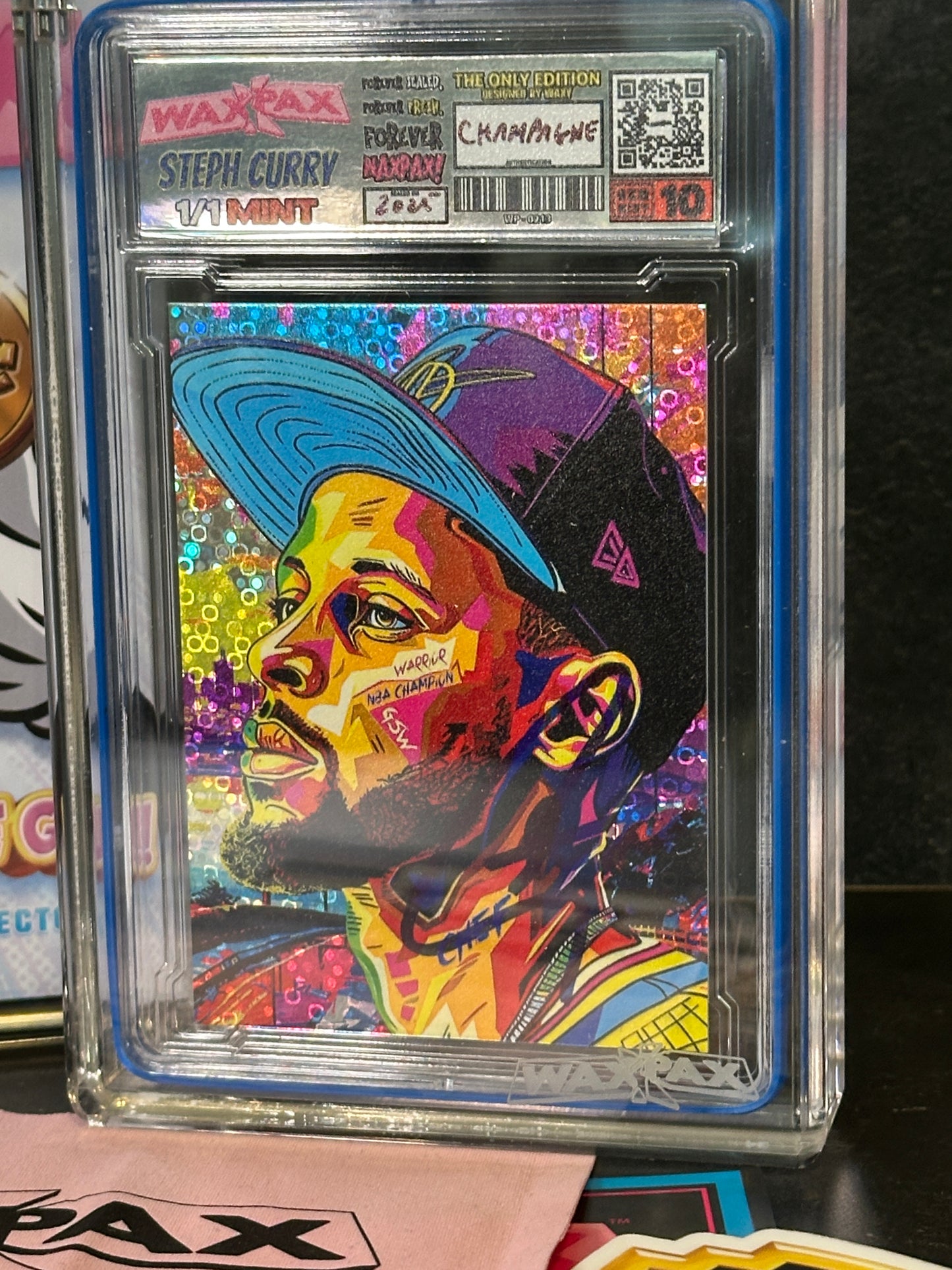 Steph Curry Custom Autograph Canvas Mktg x WaxPax x DCC x SFA Collab