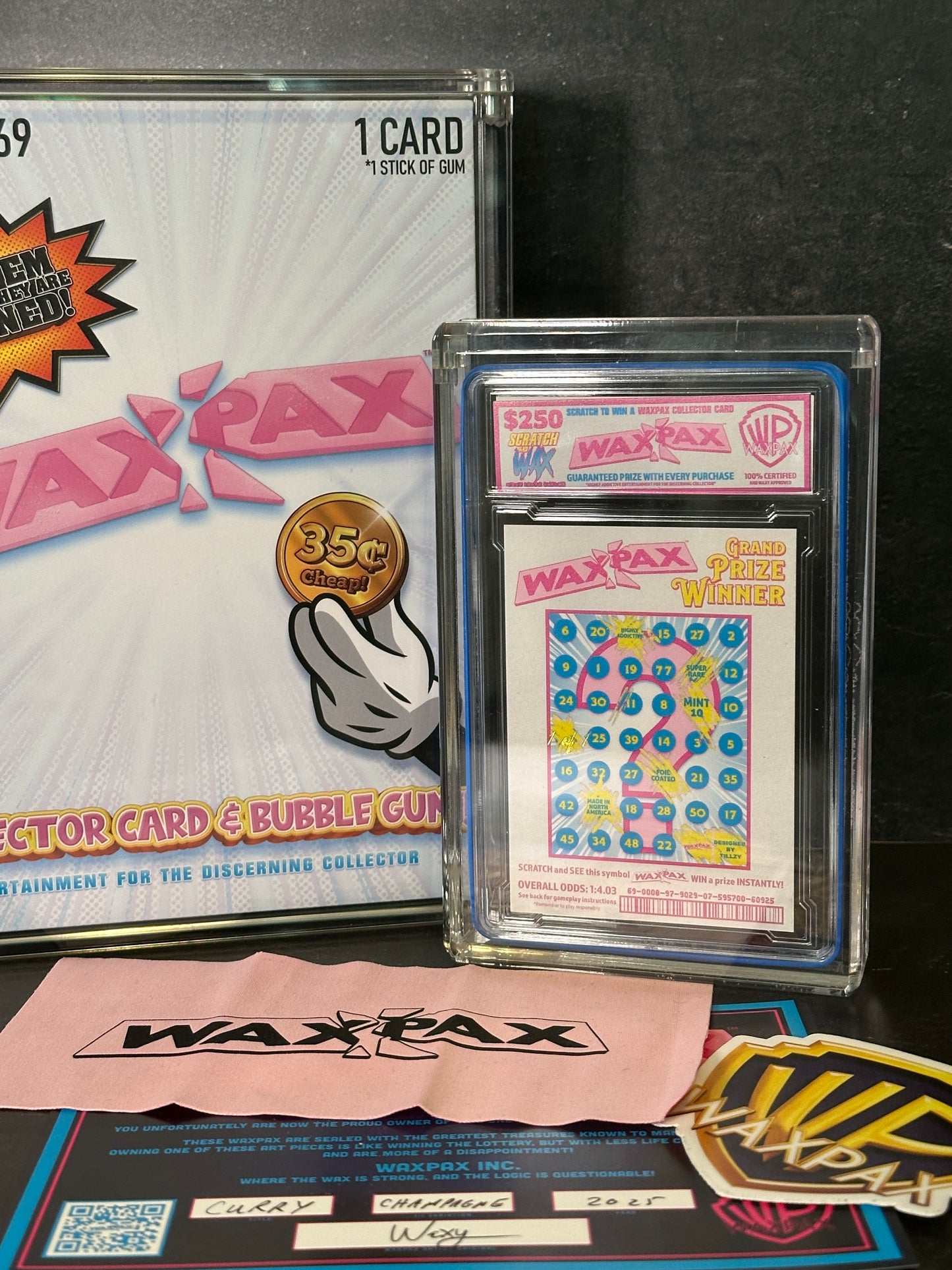 Steph Curry Custom Autograph Canvas Mktg x WaxPax x DCC x SFA Collab