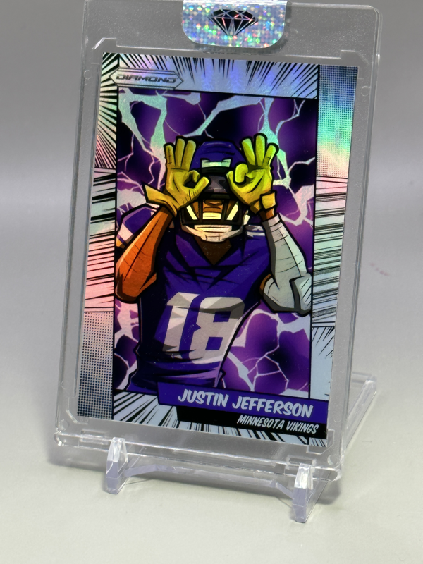 Justin Jefferson Custom Comic Refractor