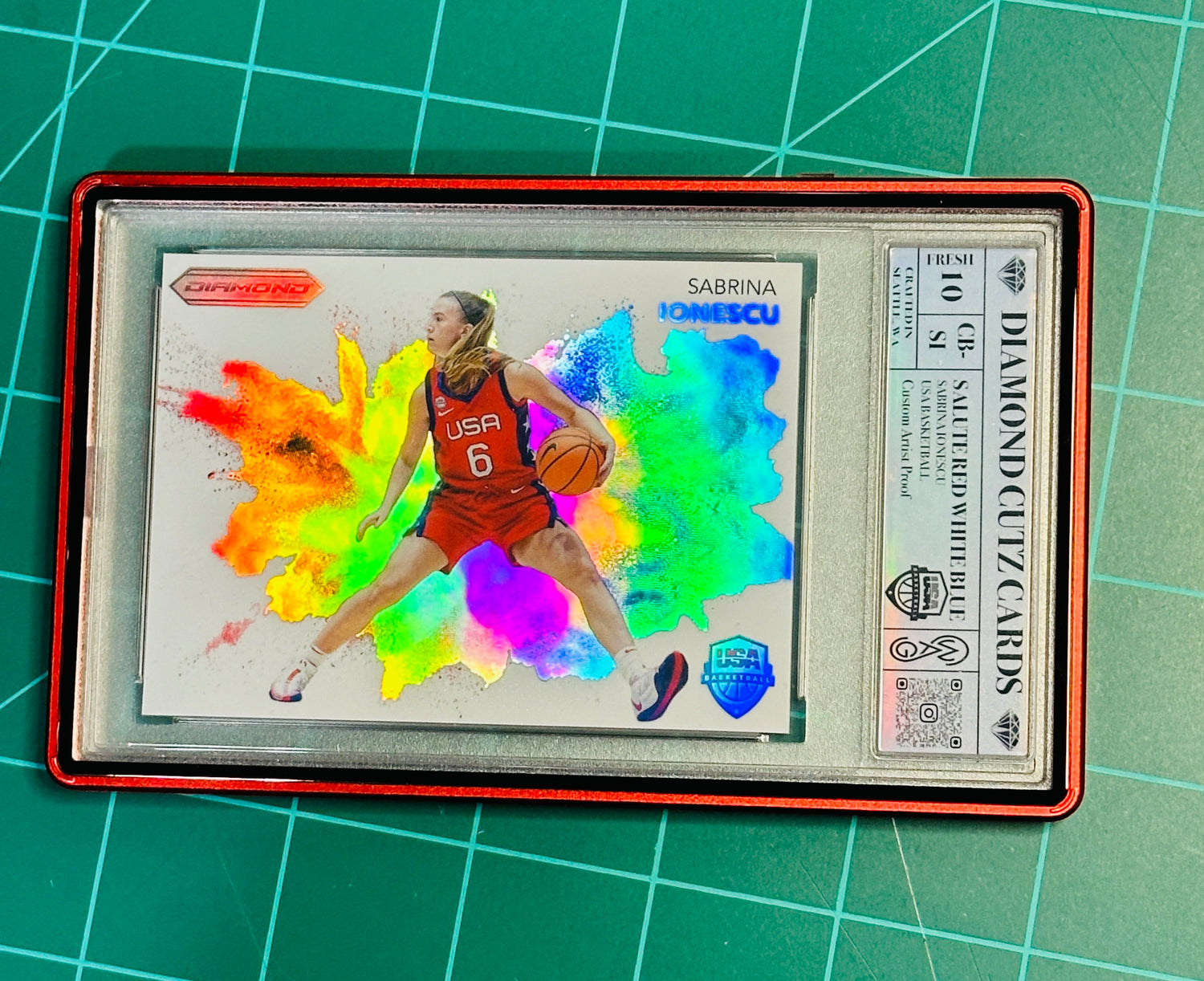 Sabrina Ionescu Custom USA Colorblast /20
