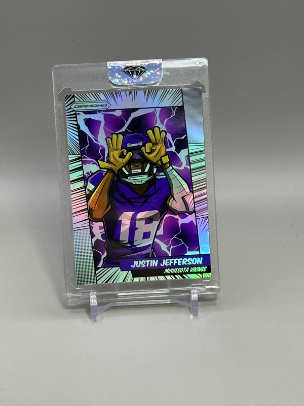 Justin Jefferson Custom Comic Refractor
