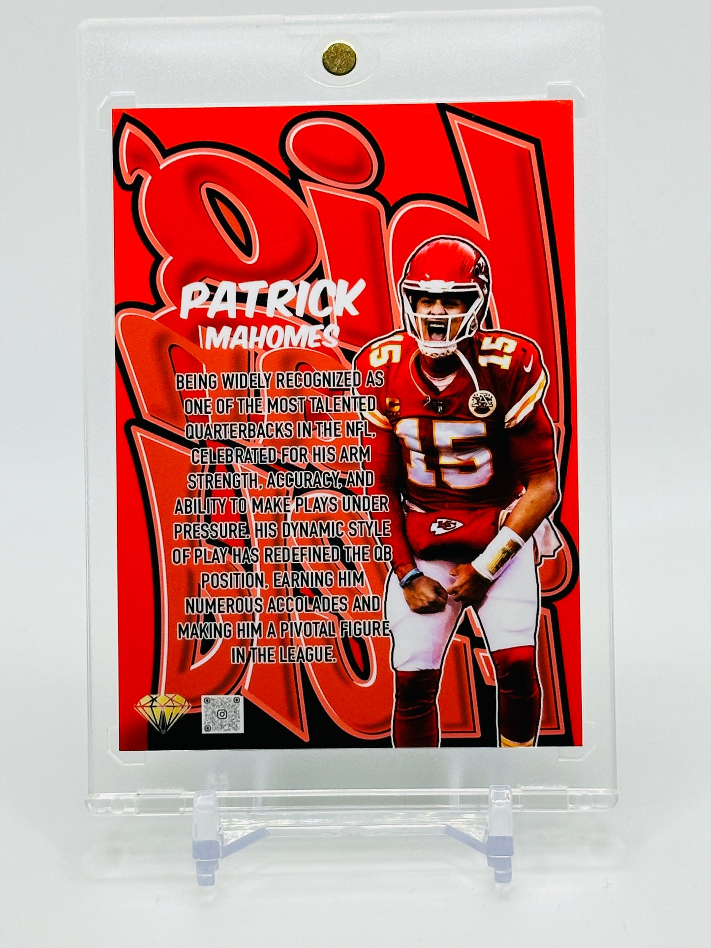 Big Man on Field Patrick Mahomes Custom Refractor