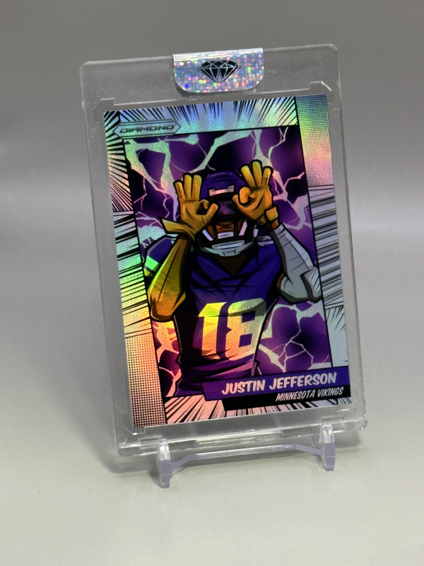 Justin Jefferson Custom Comic Refractor