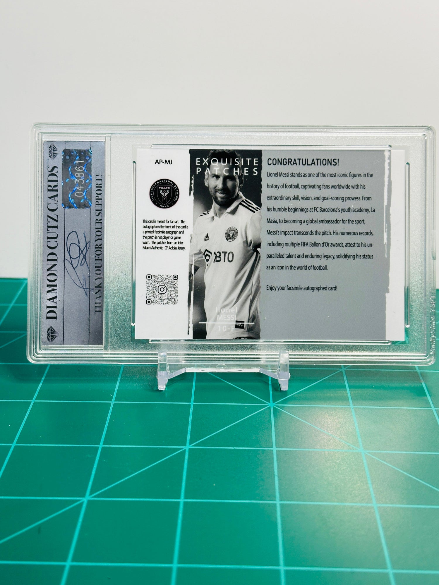Lionel Messi Exquisite Patches Metallic Matte Refractor /10
