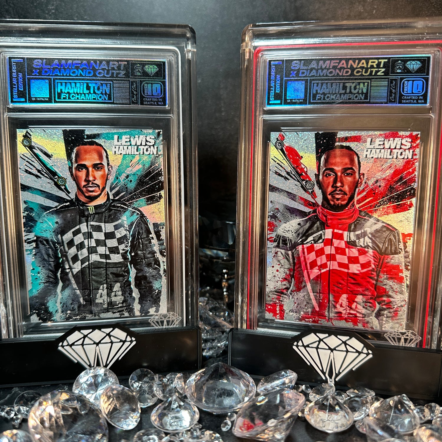 Lewis Hamilton 2 Card Set