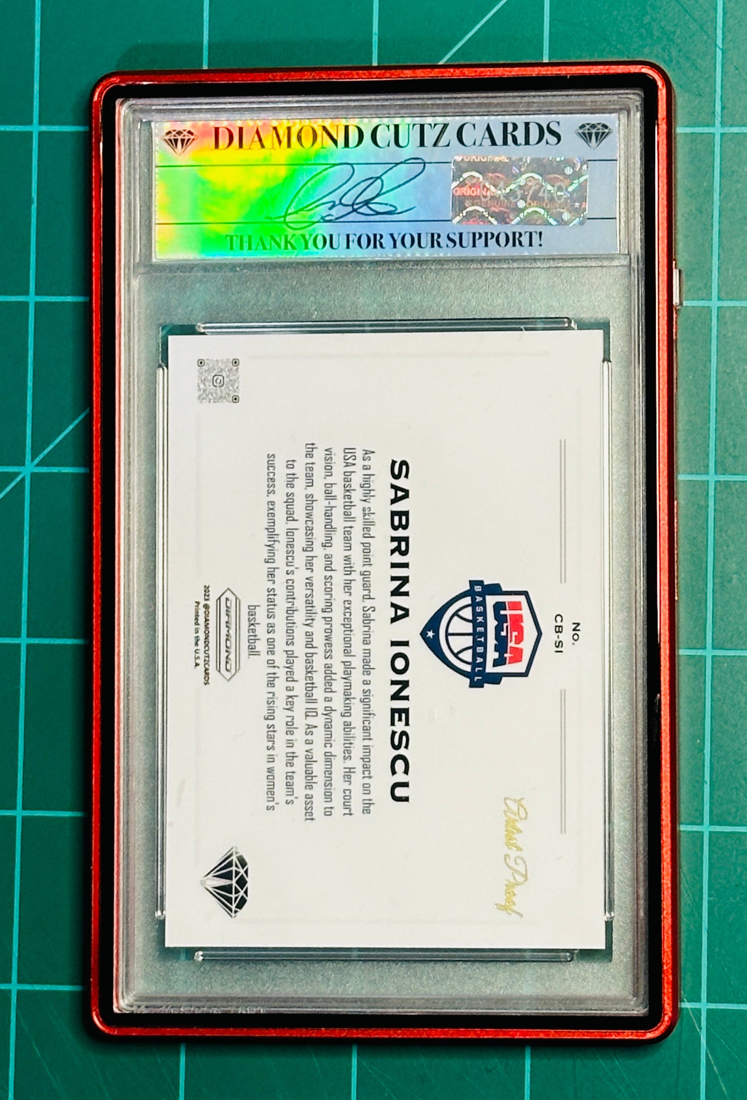 Sabrina Ionescu Custom USA Colorblast /20