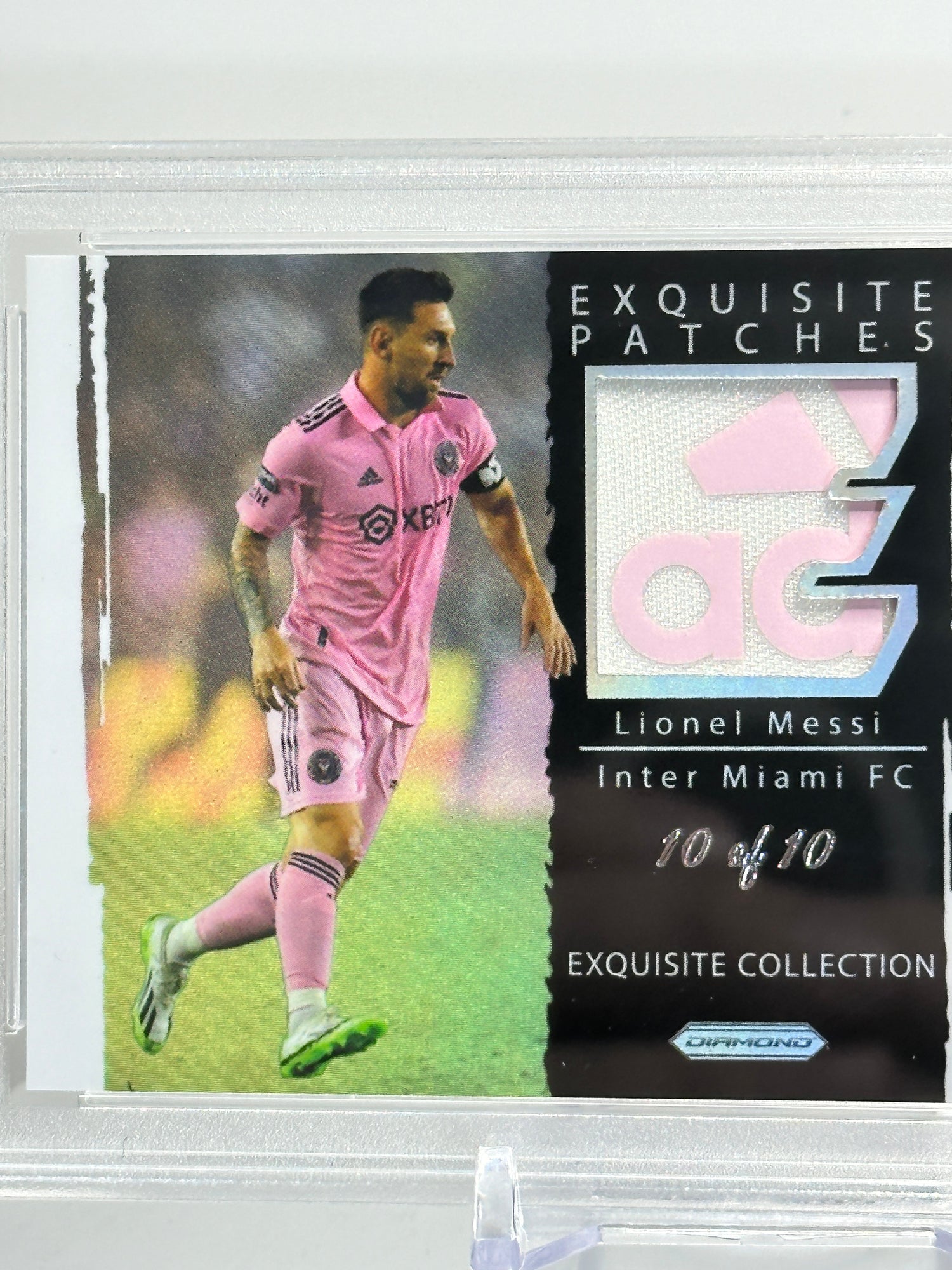 Lionel Messi Exquisite Patches Metallic Matte Refractor /10