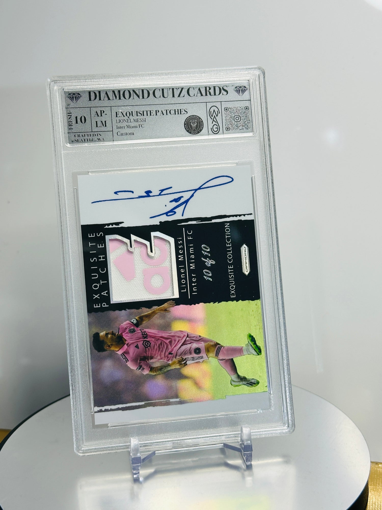 Lionel Messi Exquisite Patches Metallic Matte Refractor /10